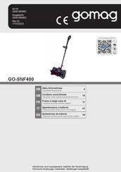 Scheppach Gomag GO-SNF400 Traducción De Manual De Instrucciones Original