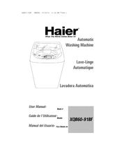 Haier XQB60-91BF Manual Del Usuario