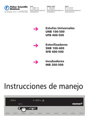 Memmert UNB 100-500 Instrucciones De Manejo