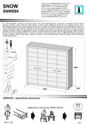 Forte SNOW SNWS84 Instrucción De Montaje