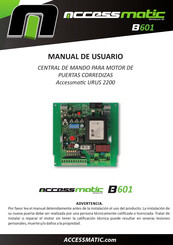 Accessmatic URUS 2200 Manual De Usuario