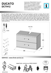 Forte DUCATO DCTH12 Instrucción De Montaje