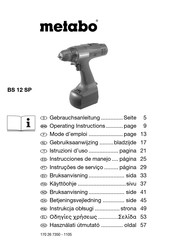 Metabo BS 12 SP Instrucciones De Manejo