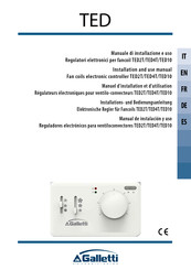 Galletti TED2T Manual De Instalacion Y Uso