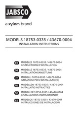 Xylem JABSCO 43670-0004 Instrucciones De Instalación