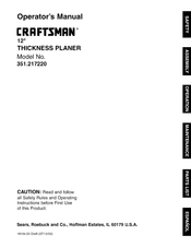 Craftsman 351.217220 Manual Del Operador