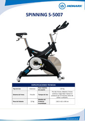 Monark SPINNING S-5007 Manual De Usuario