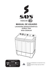 SAYS WSA-1200KLW Manual De Usuario