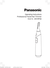 Panasonic ER-RP40 Instrucciones De Funcionamiento