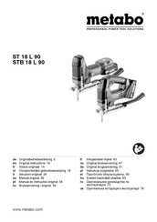 Metabo STB 18 L 90 Manual Original