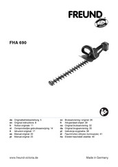 Freund FHA 690 Manual Original