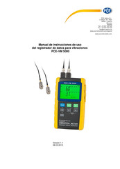 PCE Instruments PCE-VM 5000-KIT Manual De Instrucciones De Uso