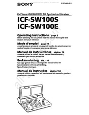 Sony ICF-SW100S Manual De Instrucciones