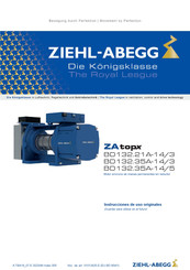 ZIEHL-ABEGG BD 132.35A-14/3 Instrucciones De Uso Originales