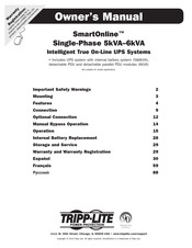 Tripp-Lite SmartOnlineSU12KRT4UHW Manual Del Propietário