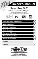 Tripp-Lite SmartPro SMART3000SLT Manual Del Propietário
