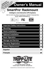 Tripp-Lite SmartPro SMART2200RMXL2U Manual Del Propietário