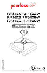 peerless-AV PFJ3-EXC-W Manual Del Usuario