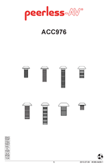 peerless-AV ACC976 Instrucciones De Montaje