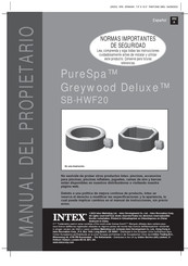 Intex PureSpa Greywood Deluxe SB-HWF20 Manual Del Propietário