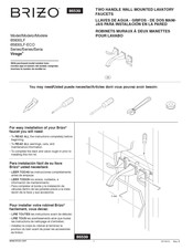 Brizo Virage 65830LF Manual Del Usuario