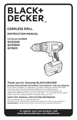 Black and Decker GCO1800 Manual De Instrucciones