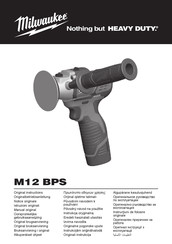 Milwaukee M12 BPS Manual Original