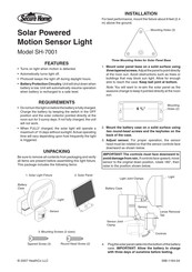 Heath Zenith SH-7001 Manual Del Usuario