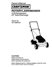 Craftsman 917.387610 Manual De Instrucciones