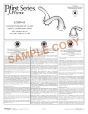 Pfister Pfirst Serie Instrucciones De Instalación