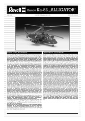 Revell Kamov Ka-52 ALLIGATOR Instrucciones