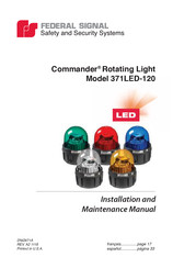 Federal Signal Commander 371LED-120B Manual De Instalación Y Mantenimiento