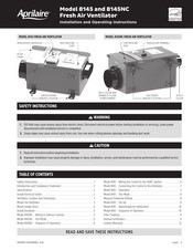 Aprilaire 8145NC Instrucciones De Instalación Y Funcionamiento