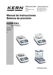 KERN TEWJ 300-3H-B Manual De Instrucciones