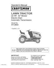 Craftsman 917.28934 Manual Del Operador