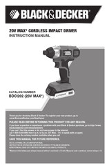 Black and Decker BDCI202 Manual De Instrucciones