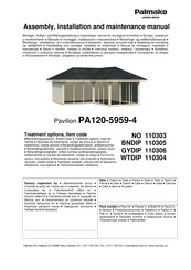 Lemeks Palmako PA120-5959-4 Instrucciones De Montaje, Instalación Y Mantenimiento