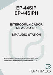 Optimus EP-44SIPH Manual De Instalación Y Funcionamiento