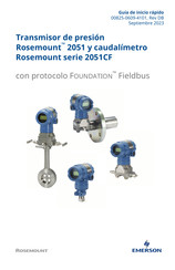 Emerson Rosemount 2051CF Serie Guia De Inicio Rapido