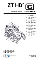 Gravely 991152 Manual Del Operario