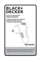 Black and Decker REVSD4C Manual De Instrucciones