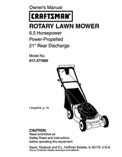 Craftsman 917.377665 Manual Del Usuario