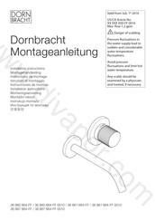 Dornbracht 36 867 664-FF 0010 Instrucciones De Montaje