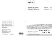 Sony Handycam HDR-CX560V Guía De Operaciónes