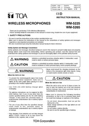 Toa WM-5225 G01 Manual De Instrucciones