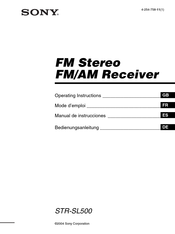 Sony STR-SL500 Manual De Instrucciones