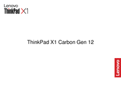 Lenovo ThinkPad X1 Carbon Gen 12 Guia De Inicio Rapido