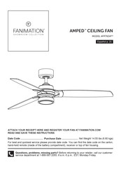 Fanimation AMPED SHOWROOM FP7634 Serie Manual Del Usuario