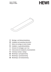 Hewi 477/801 Serie Instrucciones De Instalación Y Funcionamiento