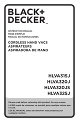 Black and Decker HLVA315J32 Manual De Instrucciones